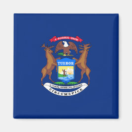 Imán Bandera del estado de Michigan