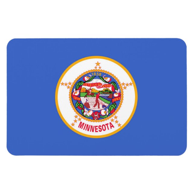 Imán Bandera del Estado de Minnesota (Horizontal)