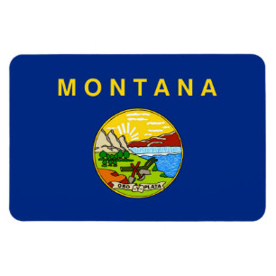 Imán Bandera del estado de Montana