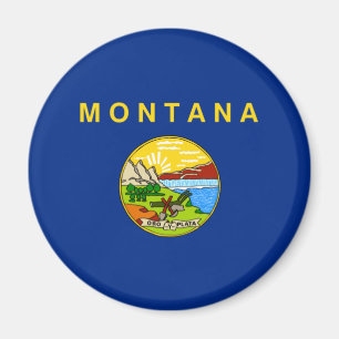 Imán Bandera del Estado de Montana