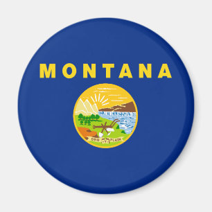 Imán Bandera del estado de Montana