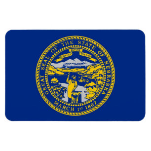Imán Bandera del estado de Nebraska