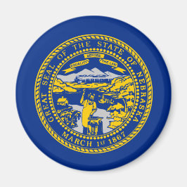 Imán Bandera del estado de Nebraska