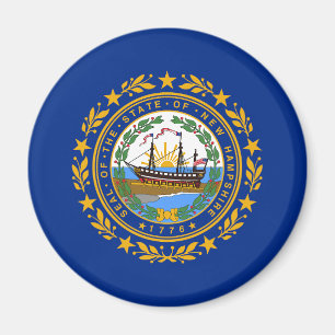 Imán Bandera del estado de New Hampshire