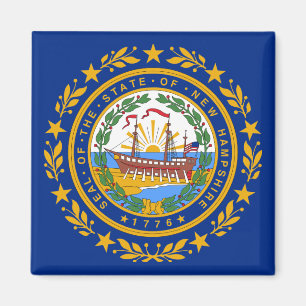Imán Bandera del estado de New Hampshire