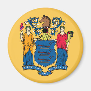 Imán Bandera del estado de New Jersey