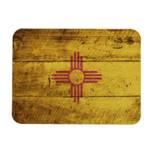 Imán Bandera del estado de New México en grano de