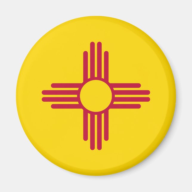 Imán Bandera del estado de Nuevo México (Frente)