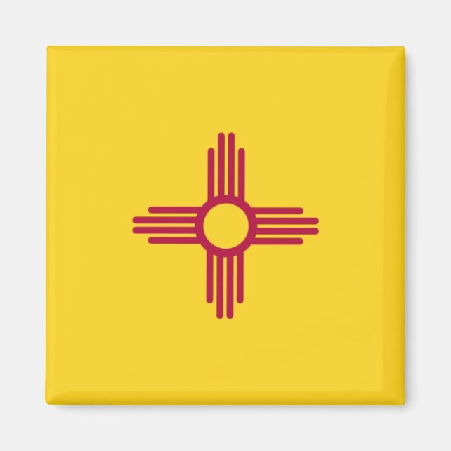 Imán Bandera del estado de Nuevo México (Frente)