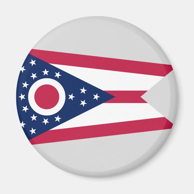 Imán Bandera del Estado de Ohio (Frente)