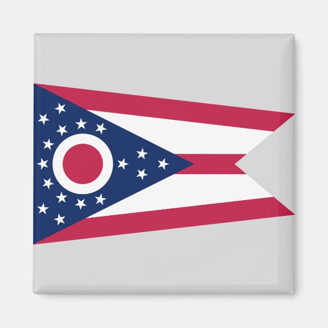 Imán Bandera del Estado de Ohio (Frente)