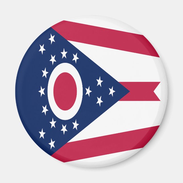 Imán Bandera del Estado de Ohio (Frente)