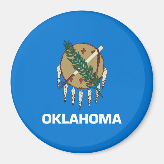 Imán Bandera del estado de Oklahoma (Frente)