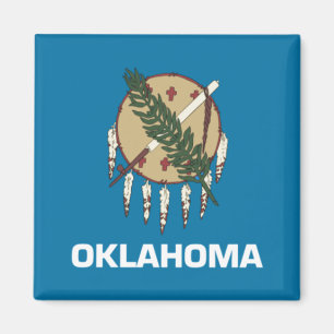Imán bandera del estado de Oklahoma