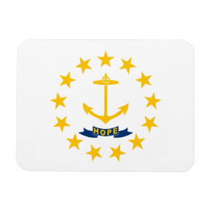 Imán Bandera del estado de Rhode Island