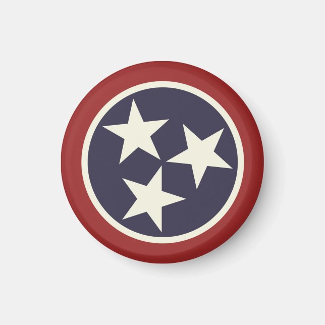 Imán Bandera del estado de Tennessee (Frente)