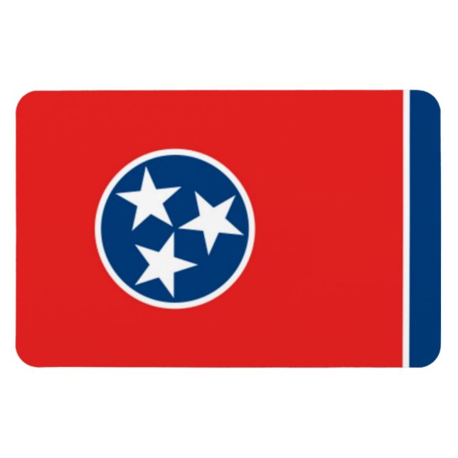 Imán Bandera del Estado de Tennessee (Horizontal)