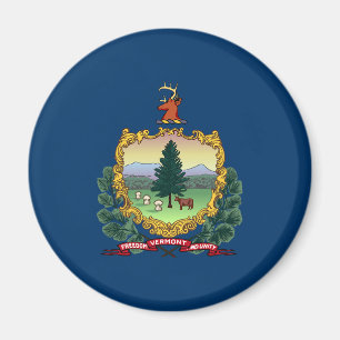 Imán Bandera del estado de Vermont