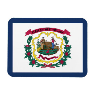 Imán Bandera del estado de Virginia Occidental