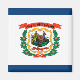 Imán Bandera del estado de Virginia Occidental