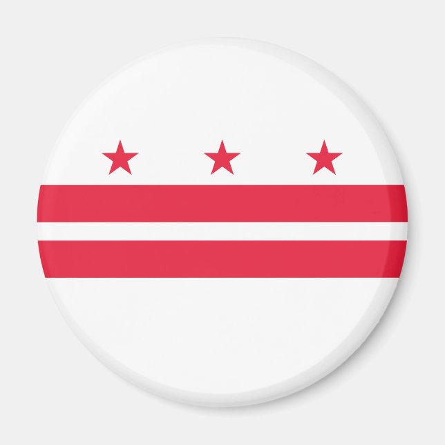 Imán Bandera del estado de Washington DC (Frente)