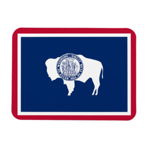 Imán Bandera del estado de Wyoming