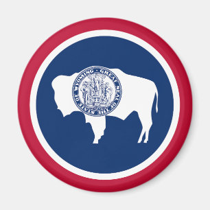 Imán Bandera del estado de Wyoming