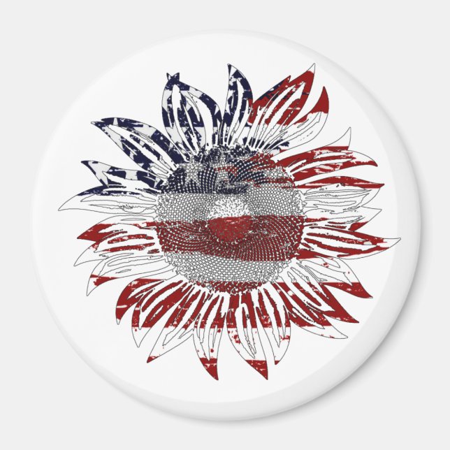 Imán Bandera del girasol (Frente)