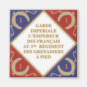 Imán bandera del guardia imperial