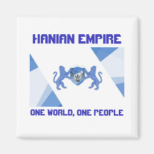 Imán Bandera del Imperio Haniano Un Mundo Un Mimbre Pop