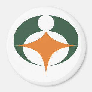 Imán Bandera del Koga, Shiga, Japón