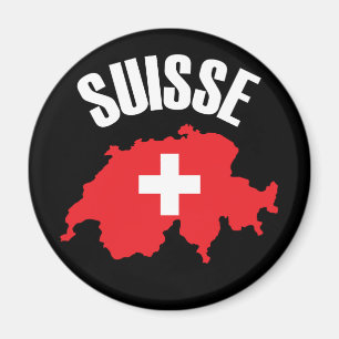 Imán Bandera del mapa de Suiza de Suisse