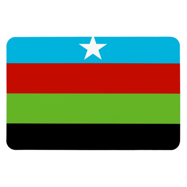 Imán Bandera del Movimiento Somalí de Liberación Bantu (Horizontal)