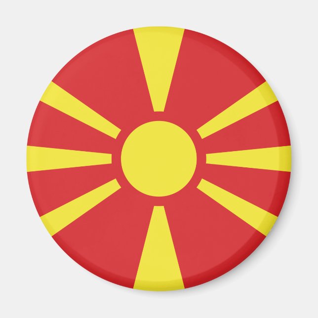 Imán Bandera del Norte de Macedonia (Frente)