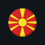 Imán Bandera del Norte de Macedonia<br><div class="desc">Bandera del Norte de Macedonia</div>