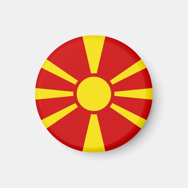Imán Bandera del Norte de Macedonia (Frente)