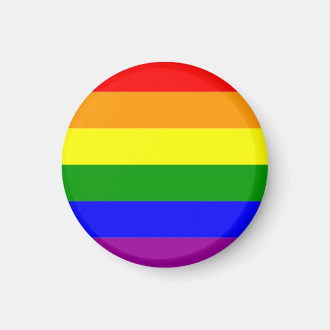 Imán Bandera del orgullo arcoiris LGBTQIA+ (Frente)