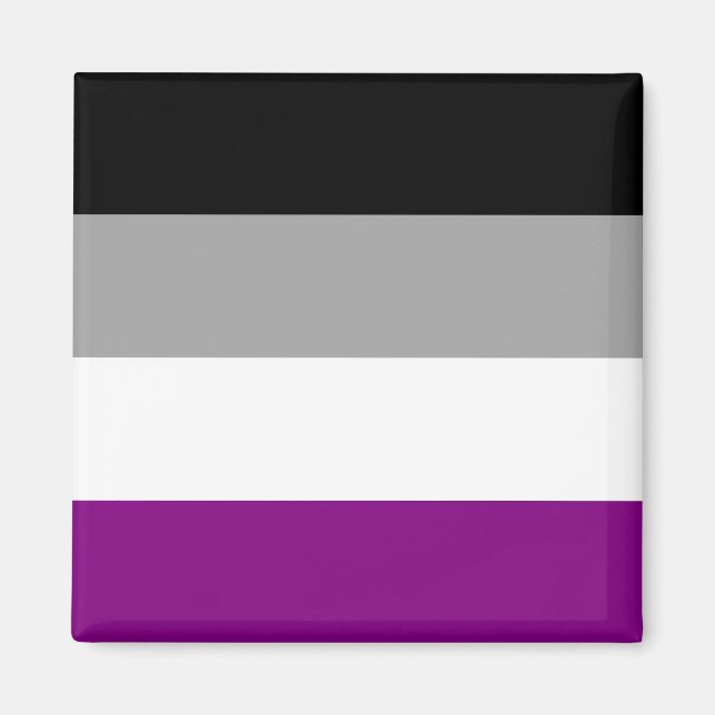 Imán Bandera del Orgullo Asexual (Frente)