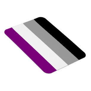 Imán Bandera del Orgullo Asexual