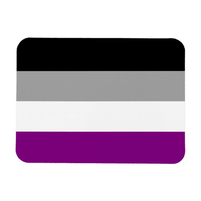 Imán Bandera del Orgullo Asexual (Horizontal)