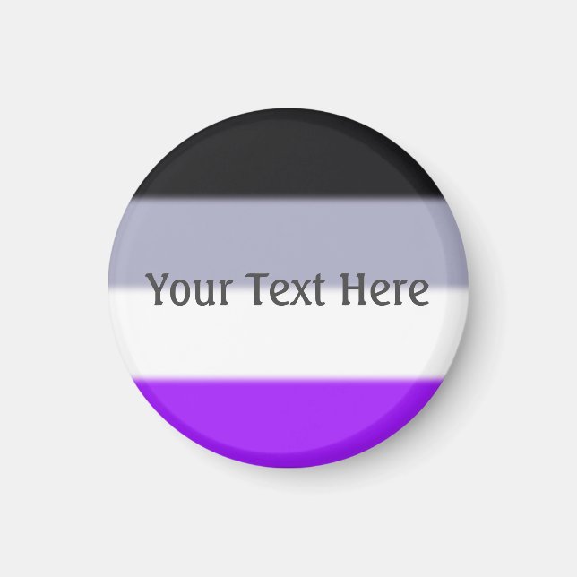 Imán Bandera del orgullo asexual caído (Frente)