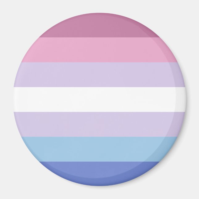 Imán Bandera del Orgullo Bigénero (Frente)