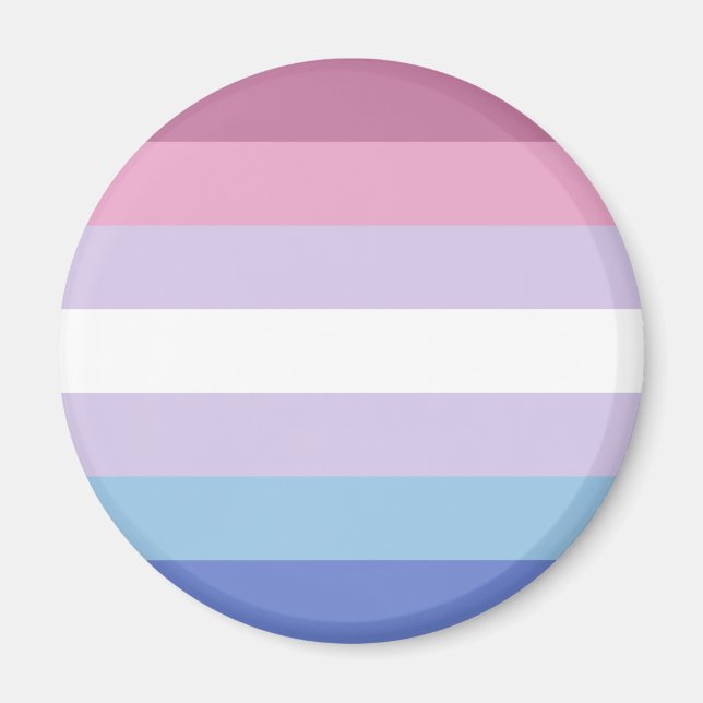 Imán Bandera del Orgullo Bigénero (Frente)
