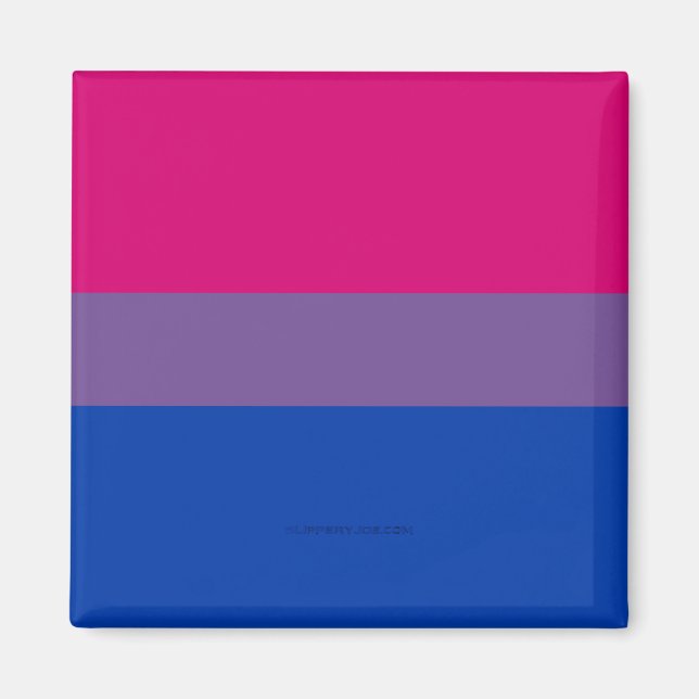 Imán Bandera del Orgullo Bisexual de SlipperyJoe lavand (Frente)