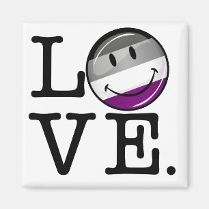 Imán Bandera del Orgullo de Amor Asexual
