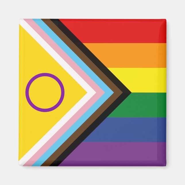 Imán Bandera del Orgullo de Diversidad e Inclusión (Frente)