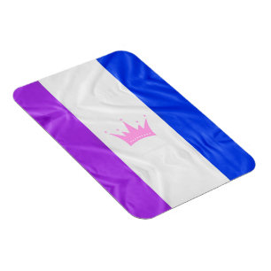 Imán bandera del orgullo de la cultura drag de Slippery