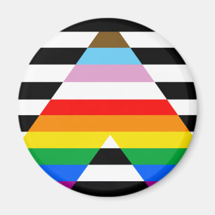 Imán Bandera del Orgullo del Aliado del Progreso LGBTQ