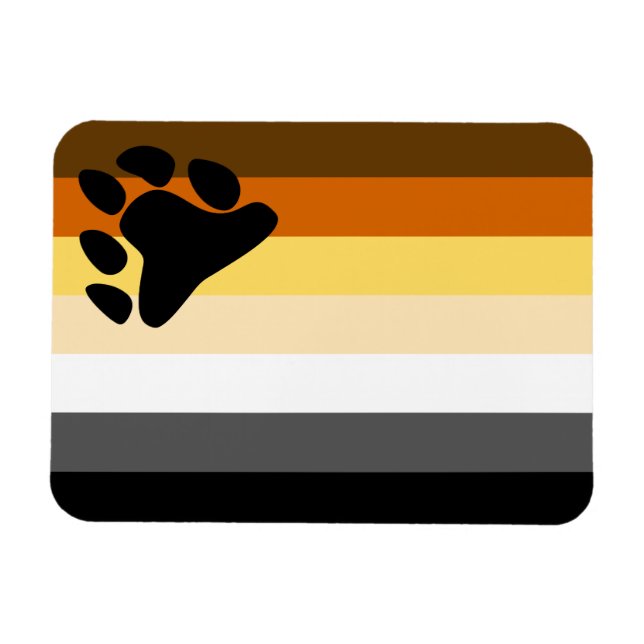 Imán Bandera del Orgullo del Oso (Horizontal)