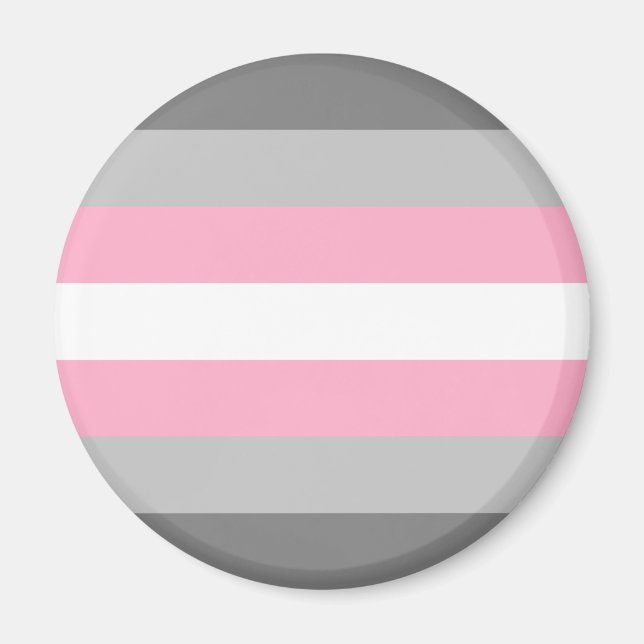 Imán Bandera del Orgullo Demigirl (Frente)